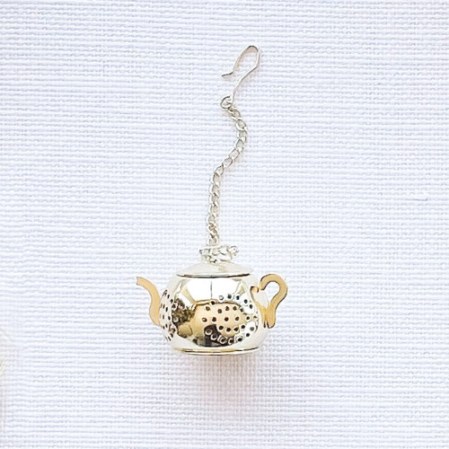 Gold Teapot Tea Infuser