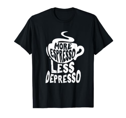 Coffee Maker Merch more Espresso less Depresso, Coffee Snob T-Shirt - Women - Royal Blue - 3X-Large