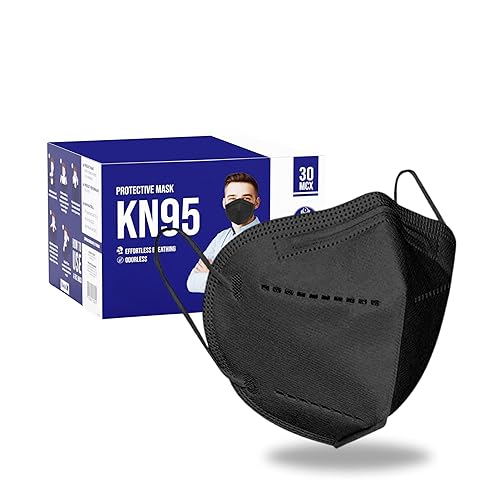 [30 PACK] 5-Ply Disposable Face Mask - Premium Material and Comfortable Fit for Safe and Effective Protection