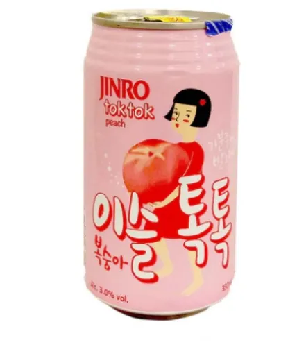 Jinro Tok Tok Peach Can 350ml x 4