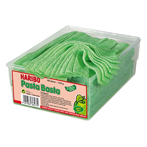 Haribo Pasta Basta Apple Sour 150 Pieces (1125g)