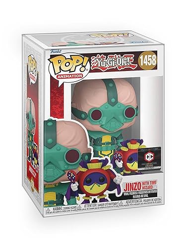 Epic Collectibles Pop Animation: Yu-Gi-Oh! - Jinzo with Time Wizard Limited Edition Exclusive Vinyl Figure Collectibles Bundle with Compatible Funko Box Protector