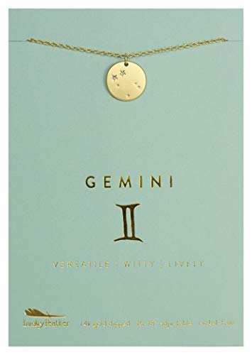 Zodiac Necklace - Constellation Pendant Gemini