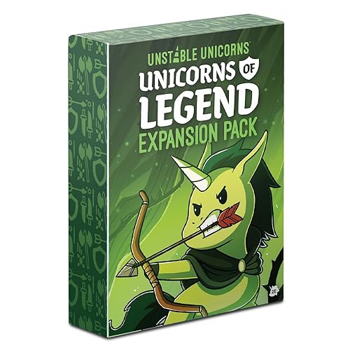 Unstable Games - Unstable Unicorns Unicorns of Legend Expansion Pack - designed to be added to your Unstable Unicorns Card Game - Expansion Pack: Unicorns of Legend