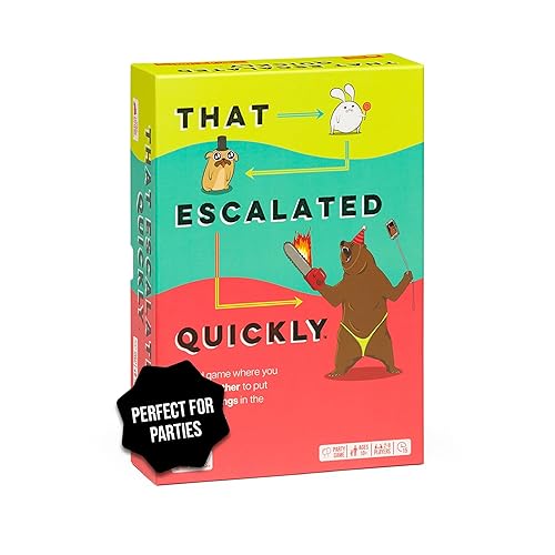 Exploding Kittens That Escalated Quickly 2-8 Players - Ages 10+ - 15 Minutes to Play - Hilarious Cooperative Card Game - Party Game, Family Game Night, Adult and Teen Card Game