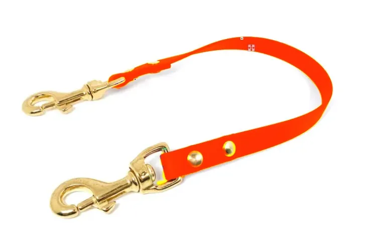 (Neon Orange) Service Dog Pull Strap, 5/8 Biothane Waterproof Pull Strap