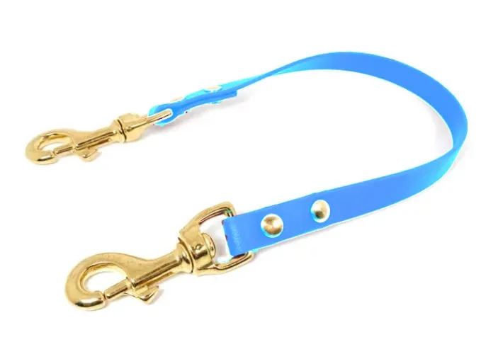 (Blue Wave) Service Dog Pull Strap, 5/8 Biothane Waterproof Pull Strap