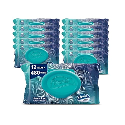 Charmin Flushable Wipes, 480 Total Wipes (12 Packs of 40) - 40 Count (Pack of 12)