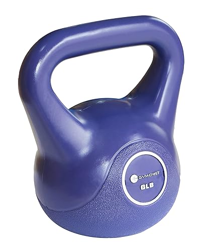 Gymenist Exercise Kettlebell Fitness Workout Body Equipment Choose Your Weight Size - 6LB - Purple
