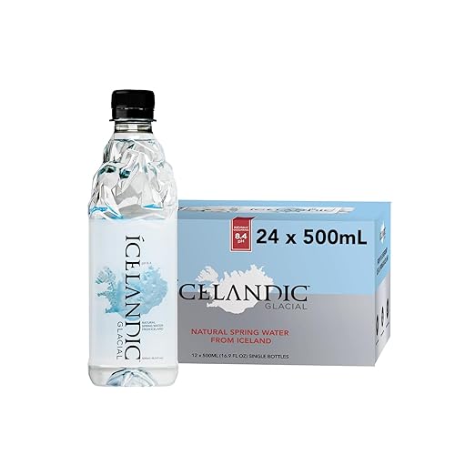 Icelandic Glacial Natural Spring Alkaline Water, 16.9 Fl Oz (Pack of 24) - 16.9 Fl Oz (Pack of 24)
