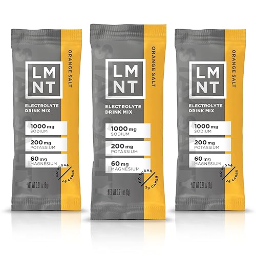 LMNT Zero Sugar Electrolytes - Orange Salt | Drink Mix | 30-Count - Orange Salt - 30 Count