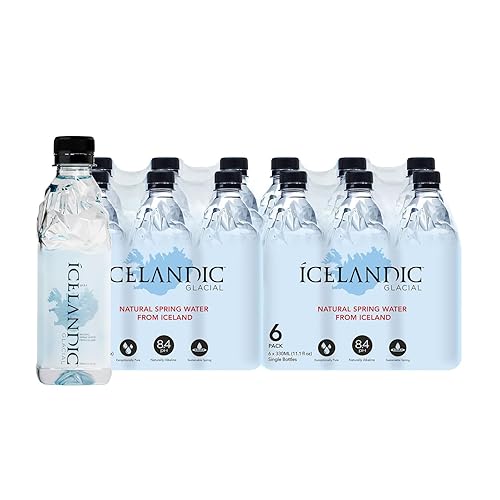 Icelandic Glacial Natural Spring Water, Unflavored, 330 ml / 11.1 Fl Oz (Pack of 24) - 11.15 Fl Oz (Pack of 24)