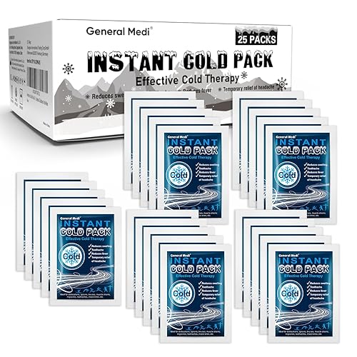 General Medi Instant Ice Cold Pack (4”x 5.5”) – 25 Packs