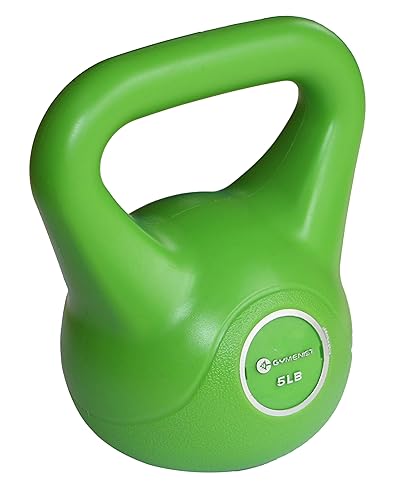 Gymenist Exercise Kettlebell Fitness Workout Body Equipment Choose Your Weight Size - 5LB - Green