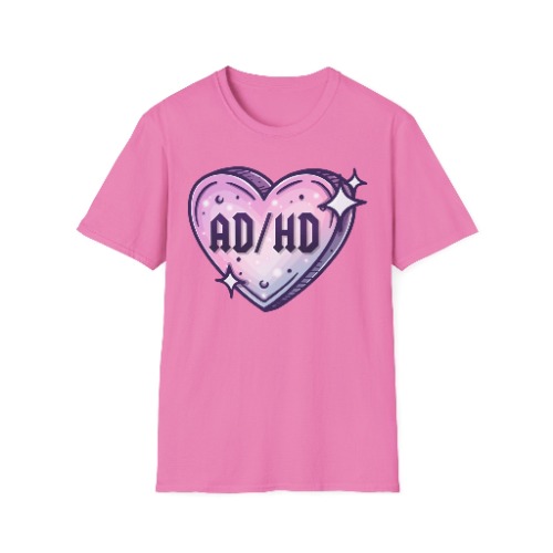 ADHD, Softstyle T-Shirt - 2XL / Azalea