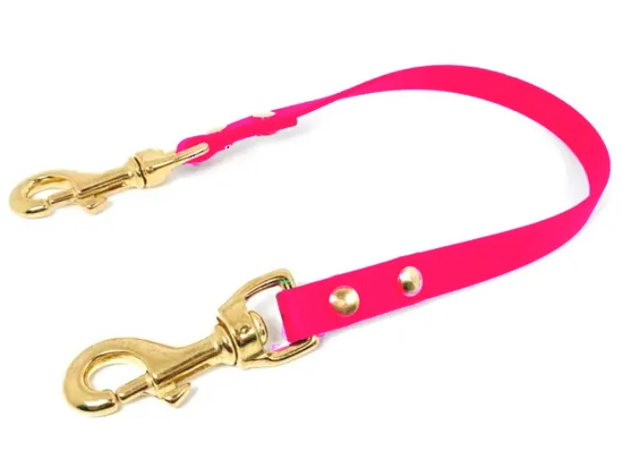 (Pink) Service Dog Pull Strap, 5/8 Biothane Waterproof Pull Strap