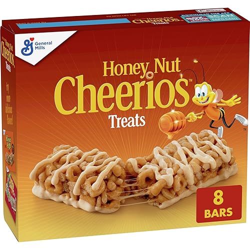 Honey Nut Cheerios Breakfast Cereal Treat Bars, Snack Bars, 8 ct - 8 Count (Pack of 1)