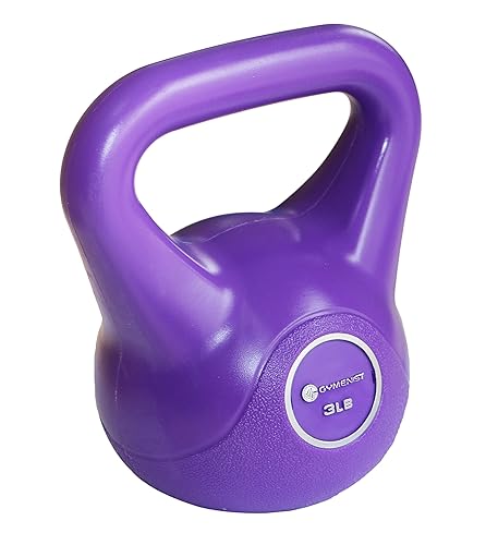 Gymenist Exercise Kettlebell Fitness Workout Body Equipment Choose Your Weight Size - 3LB - Lavender