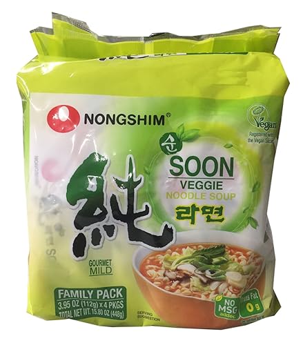 Nongshim Korean Ramen Familiy Pack (Soon Veggie) - Soon Veggie