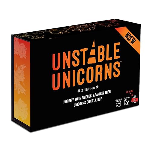 Unstable Games - Unstable Unicorns NSFW Card Game - A strategic card game and party game for adults with drinking rules available (for ages 21+) - NSFW Base Game