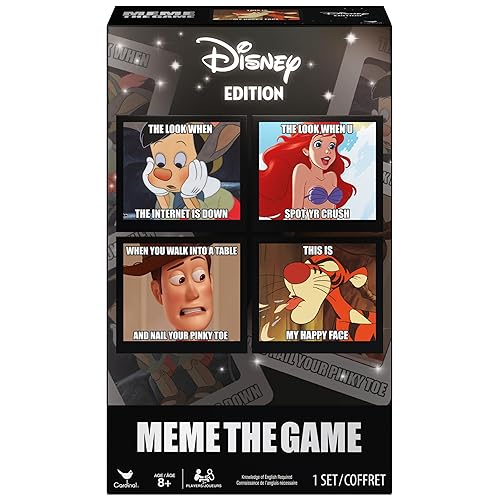 Spin Master Games Meme The Game, Disney Version Funny Cards Family Party Travel Activity, for Adults and Kids Ages 8 & Up