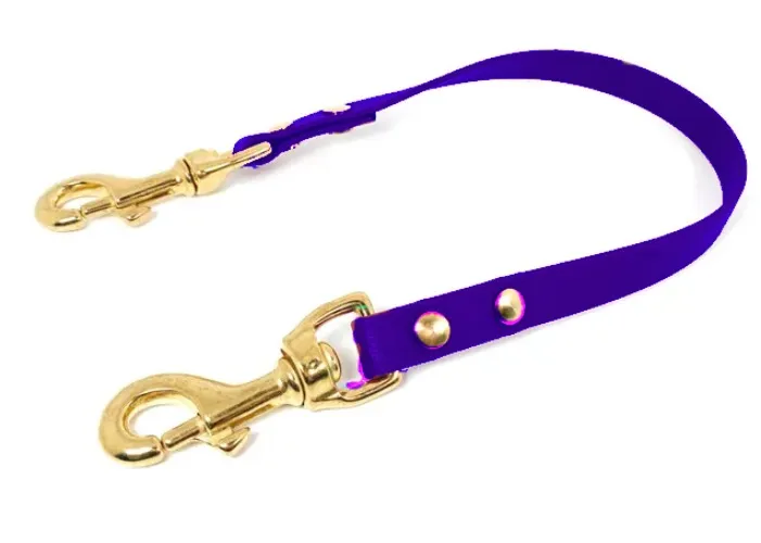 (Purple) Service Dog Pull Strap, 5/8 Biothane Waterproof Pull Strap