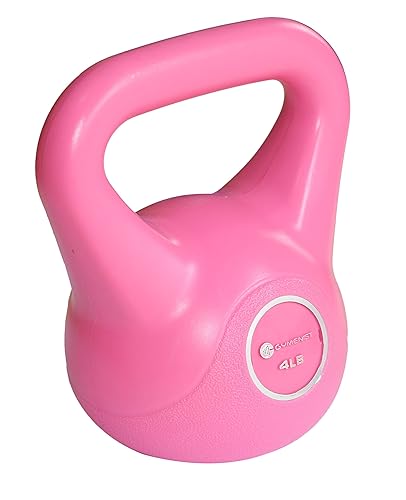 Gymenist Exercise Kettlebell Fitness Workout Body Equipment Choose Your Weight Size - 4LB - Pink