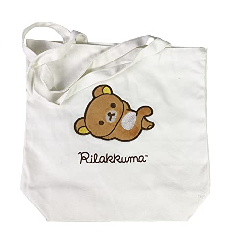 Blueprint Collections Rilakkuma Tote Bag | Reusable Shopping Bag | School Book Bag | Cotton Tote Bag | Rilakkuma Stationery & Gifts
