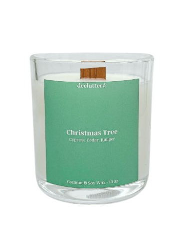 Christmas Tree Wood Wick Candle - 13 oz.