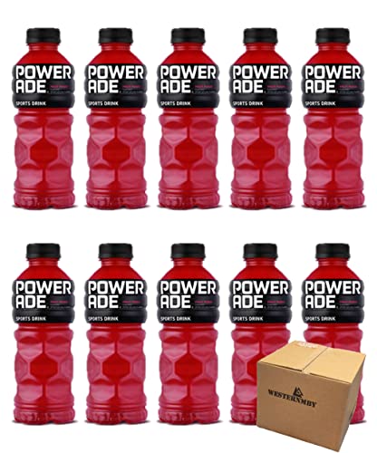 Powerade Fruit Punch Sports Drink, 20oz (Pack of 10, Total of 200 Oz) - Fruit Punch