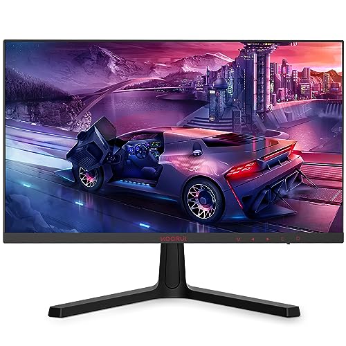 KOORUI Gaming Monitor 24 Zoll - FHD PC Bildschirm VA 165Hz 1ms Monitor 144hz, AdaptiveSync Technology, DCI-P3 85%, 2 x HDMI, DP Neigbar, Schwarz - 24E4 - 24E4