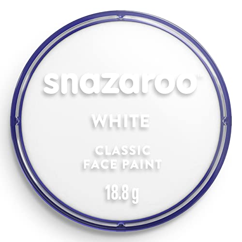 Snazaroo Classic Face and Body Paint, Sea Blue, 18.8g Professional Water Based, Single Cake Makeup Supplies for Adults, Kids and Special FX