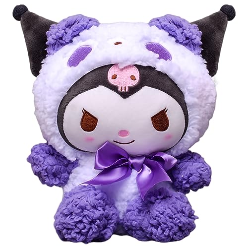 Sanrio Plüschtiere, Kuromi Kuscheltier 20cm, PQKL-party Sanrio Kuromi Spielzeug PlüSchtier Stofftier Gefüllte Cartoon Kuscheltier für Geburtstage Weihnachten Jungen und Mädchen（kuromi C) - Kuromi C