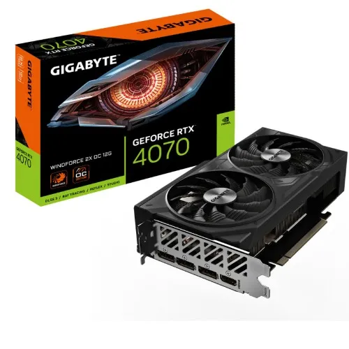 Graphics Card: Gigabyte WINDFORCE OC GeForce RTX 4070 12 GB Video Card