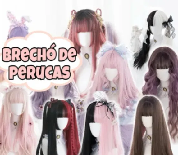 Peruca de cosplay 