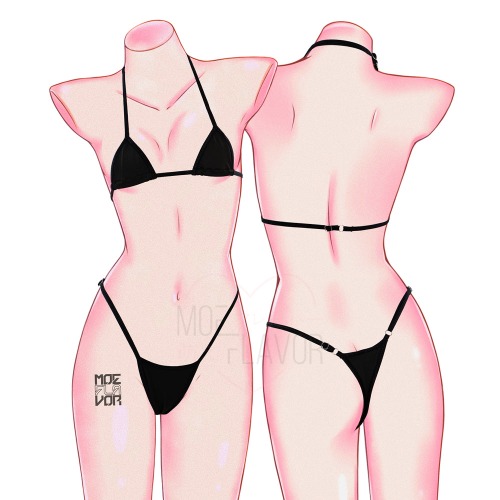 Micro Lingerie - Black / Without Cross / 3XL/4XL