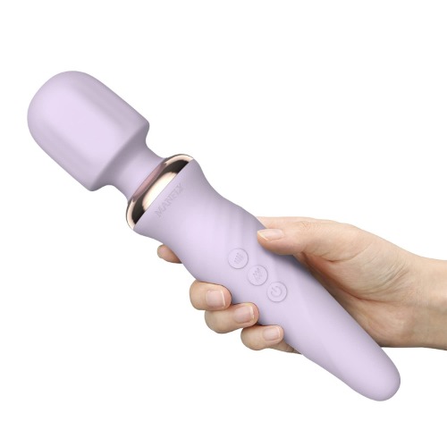 Electric Massager with 25 Modes, MANFLY Rechargeable Handheld Neck Massager (Purple)