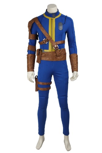 Fallout 4 Vault 111 Light Blue Uniform Outfit Cosplay Costume | Male / M