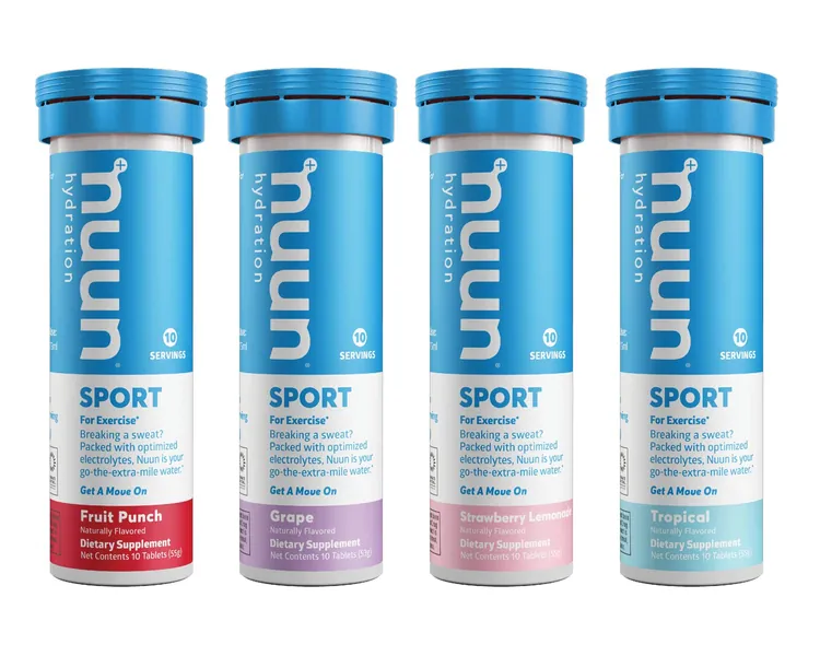 Nuun Sport: Electrolyte Drink Tablets, Juice Box Mixed Box, 4 Tubes (40 Servings), 10 Count (Pack of 4) - Juicebox Mix 10 Count (Pack of 4)