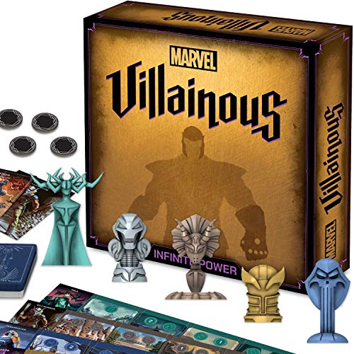 Ravensburger Marvel Villainous: Infinite Power Strategy Board Game - Engaging Brain Teaser for Ages 12 & Up | Unique Marvel Characters | Adjustable Difficulty | Great for Marvel Fans