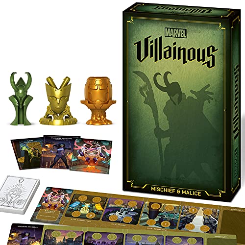 Ravensburger Marvel Villainous: Mischief & Malice Strategy Board Game | For Ages 12 & Up | Engaging Activity for Marvel Fans | High Replay Value | Fun for Teens and Adults