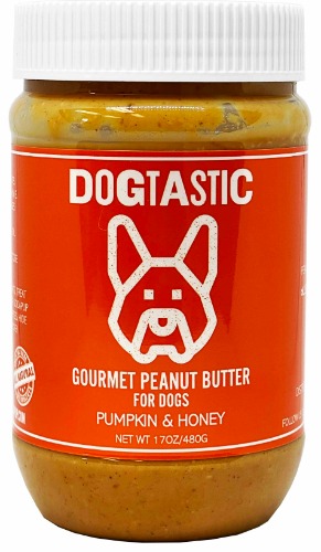 Dogtastic Gourmet Peanut Butter for Dogs - Pumpkin & Honey Flavor - Peanut Butter - Pumpkin & Honey