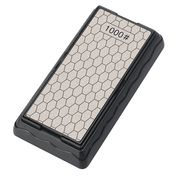 【Amazon限定ブランド】両面ダイヤモンド 砥石, Lavancia ナイフ研ぎ器, 磨刀石 400# 荒研ぎ面 1000# 中仕上げ面 滑リ止めラック付きとぎいし 包丁研ぎ石, 水なしで素早く研く 各種ナイフ砥石 セラミックナイフ砥石 表面に付いたエメリー高速研削、家庭での使用【日本語マニュアル付】ハサミ用砥石