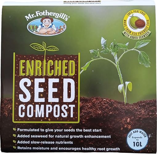 Mr Fothergills Peat-Free Enriched Seed Compost, 10 L - Compost - 10 L