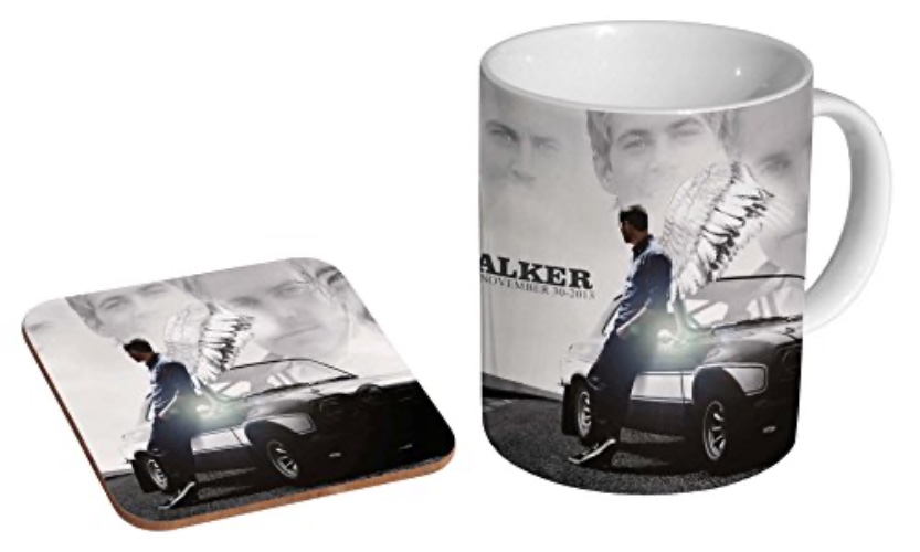 Paul Walker RIP Wings Ceramic Coffee MUG + Coaster Gift Set …