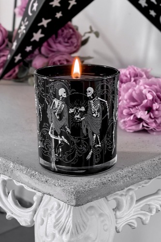 Danse Macabre Glass Candle | One Size / Black / 100% Soy Wax