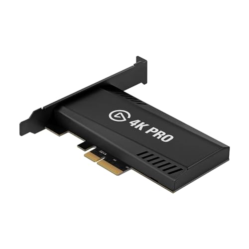 Elgato 4K Pro, Internal Capture Card: 8K60 Passthrough/4K60 HDR10 with Ultra-Low Latency on PS5, Xbox Series X/S, OBS and More, for Streaming & Recording, Works with Windows PC and Dual PC Setups - PCIe - 4K Pro