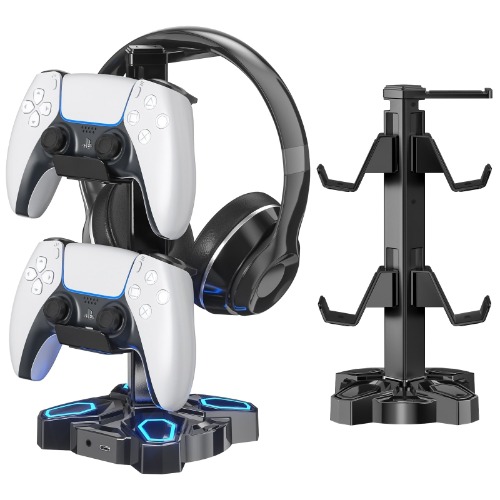 Headset & Controller LED Stand - Black