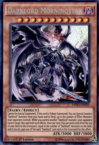 YU-GI-OH! - Darklord Morningstar (DESO-EN029) - Destiny Soldiers - 1st Edition - Secret Rare - 