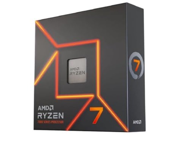 AMD Ryzen 7 7700X Processeur, 8 Cœurs/16 Threads Débridés, Architecture Zen 4, 40MB L3 Cache, 105W TDP, Jusqu'à 5,4 GHz Fréquence Boost, Socket AMD 5, DDR5 & PCIe 5.0, Pas de Ventirad - Ryzen 7 7700X